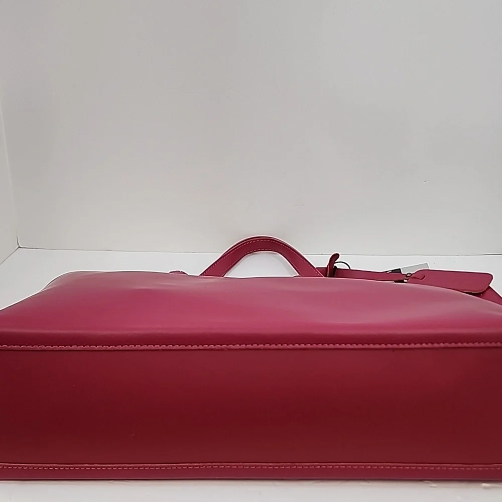Pink Italian Leather Tote & Shoulder Bag - Picture 5 of 13